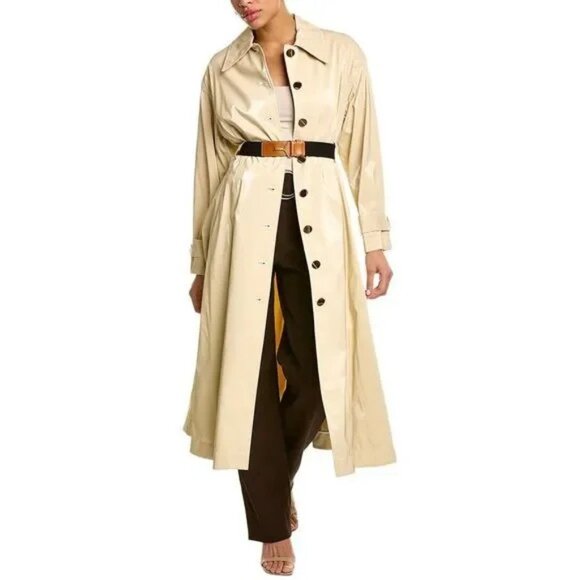 NWT Tory Burch Trench Coat – Sand Khaki, Reversible (Size 0) - Picture 1 of 9